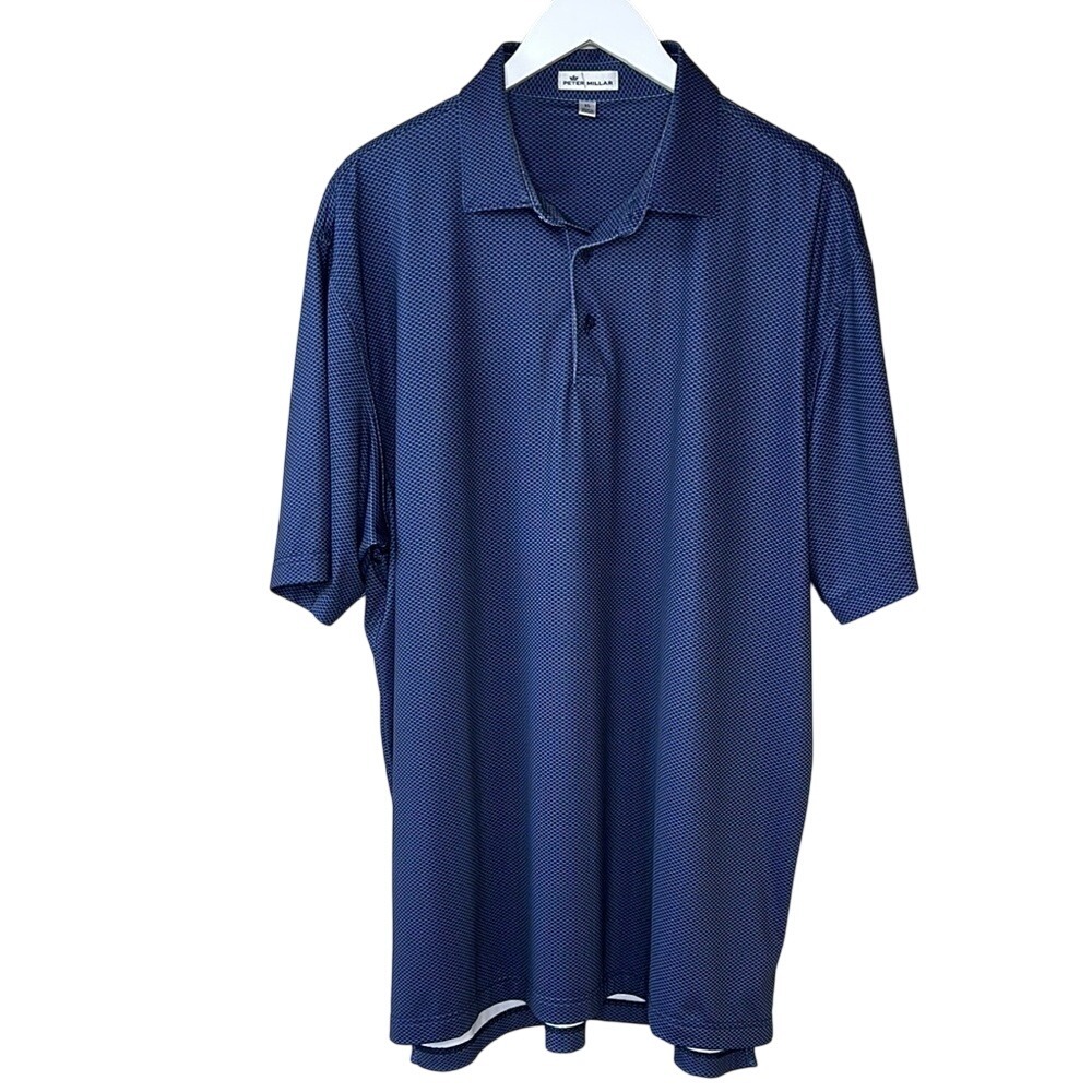 Peter Millar Summer Comfort Performance Jersey Short Sleeve Golf Polo Size XL